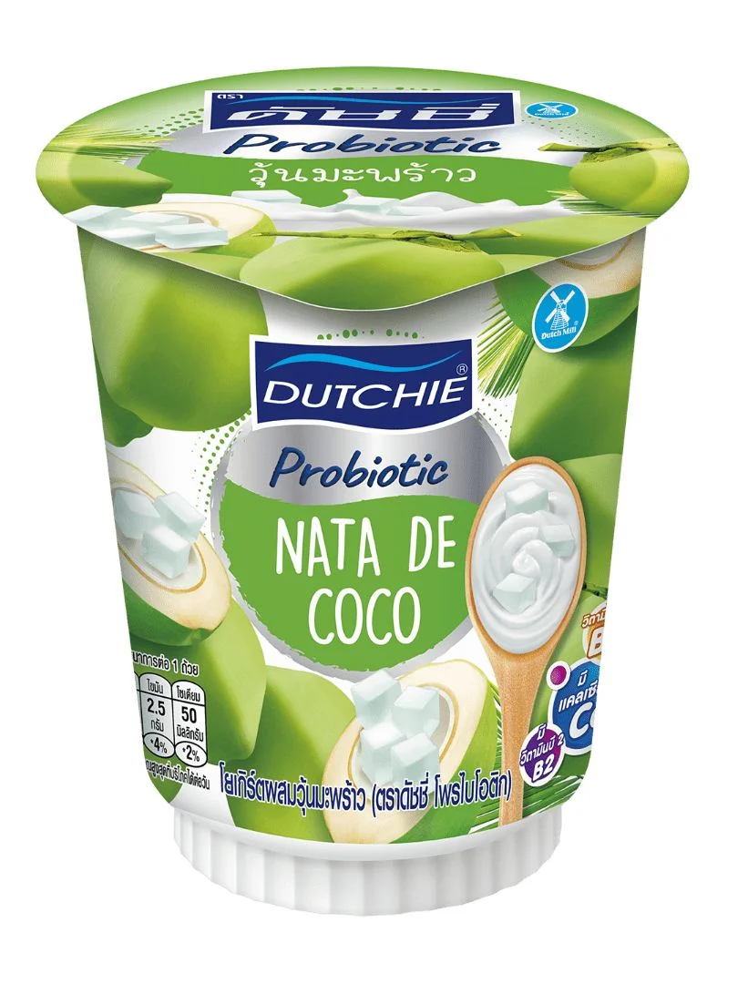 Hโยเกิร์ตดัชชี่โพรฯ 125 กรัม ผสมวุ้นมะพร้าว