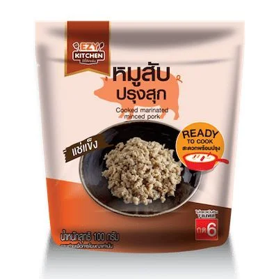 wอีซี่คิทเช่น หมูสับปรุงสุกแช่แข็ง 100 กรัม