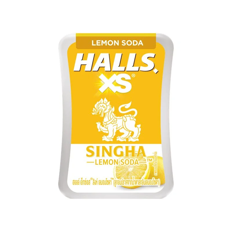 ฮอลล์เอ็กซ์เอสลูกอมสิงห์เลมอนโซดา 12 ก.(ด.)