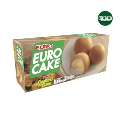 ยูโร่เค้กไส้ครีมคัสตาร์ด(6ชิ้น)144ก.