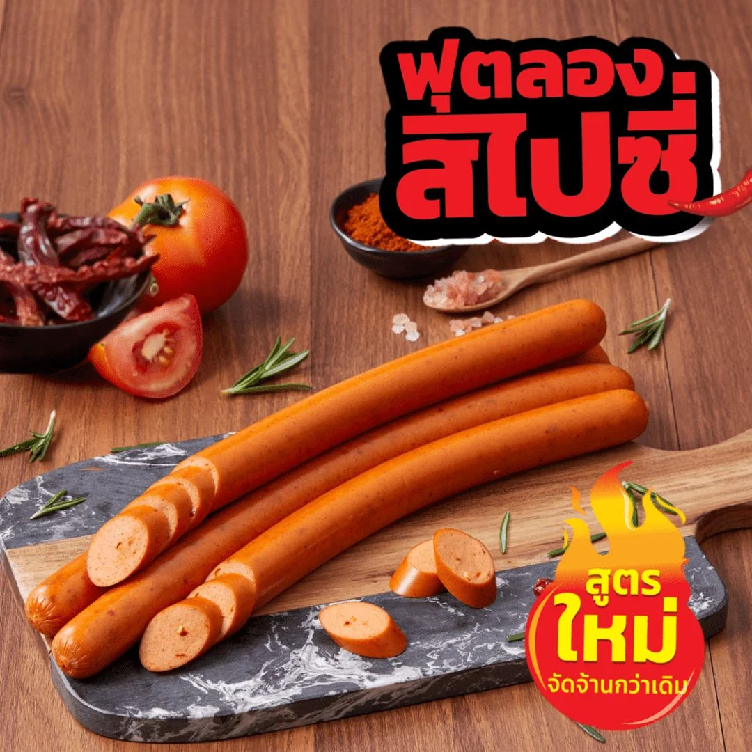 ฟุตลองสไปซี่(หมูผสมไก่)