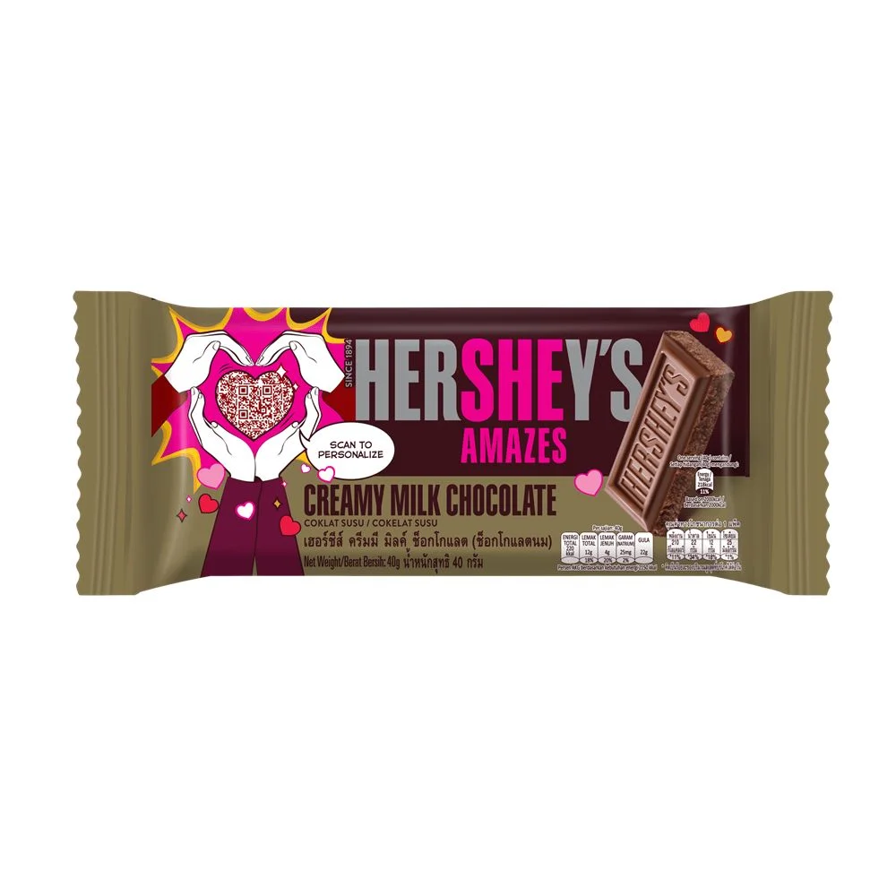 ช็อกโกแลตเฮอร์ชีส์บาร์ครีมมี่มิลค์ 40 ก.