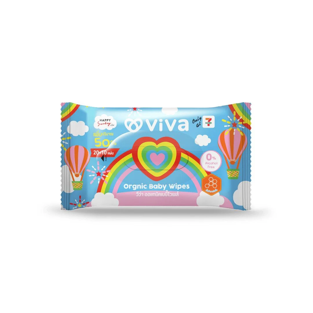 @ผ้าเปียกวีว่าออร์แกนิคเบบี้ 20+10 แผ่น