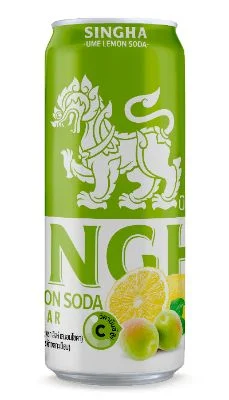Hสิงห์บ๊วยเลมอนโซดา 330 มล.