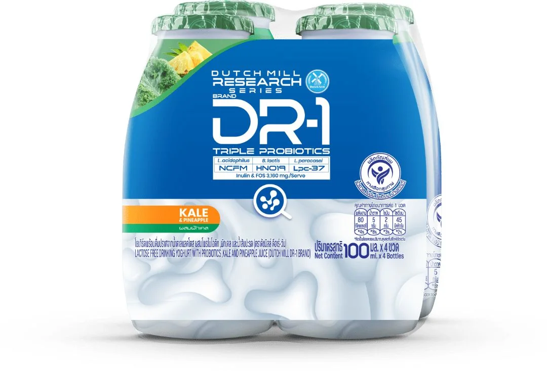 โยเกิร์ตพร้อมดื่มดัชมิลล์ DR-1 100มล.เคลสับปะรดพ.4