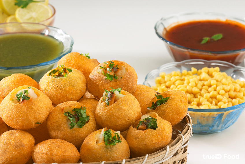 Pani puri - ปานี ปูริ