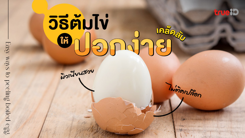 วิธีต้มไข่ให้ปอกง่าย ไม่ติดเปลือก ต้มไข่กี่นาที ไข่ยางมะตูมปอกง่าย