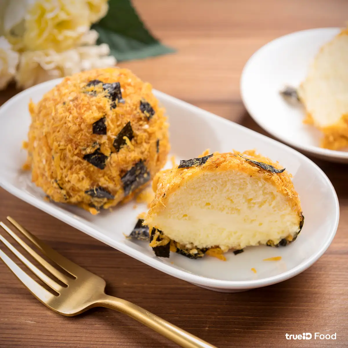 แจกสูตรอาหารฟรี สูตรขนม วิธีทำเค้กไก่หยอง มายองเนส