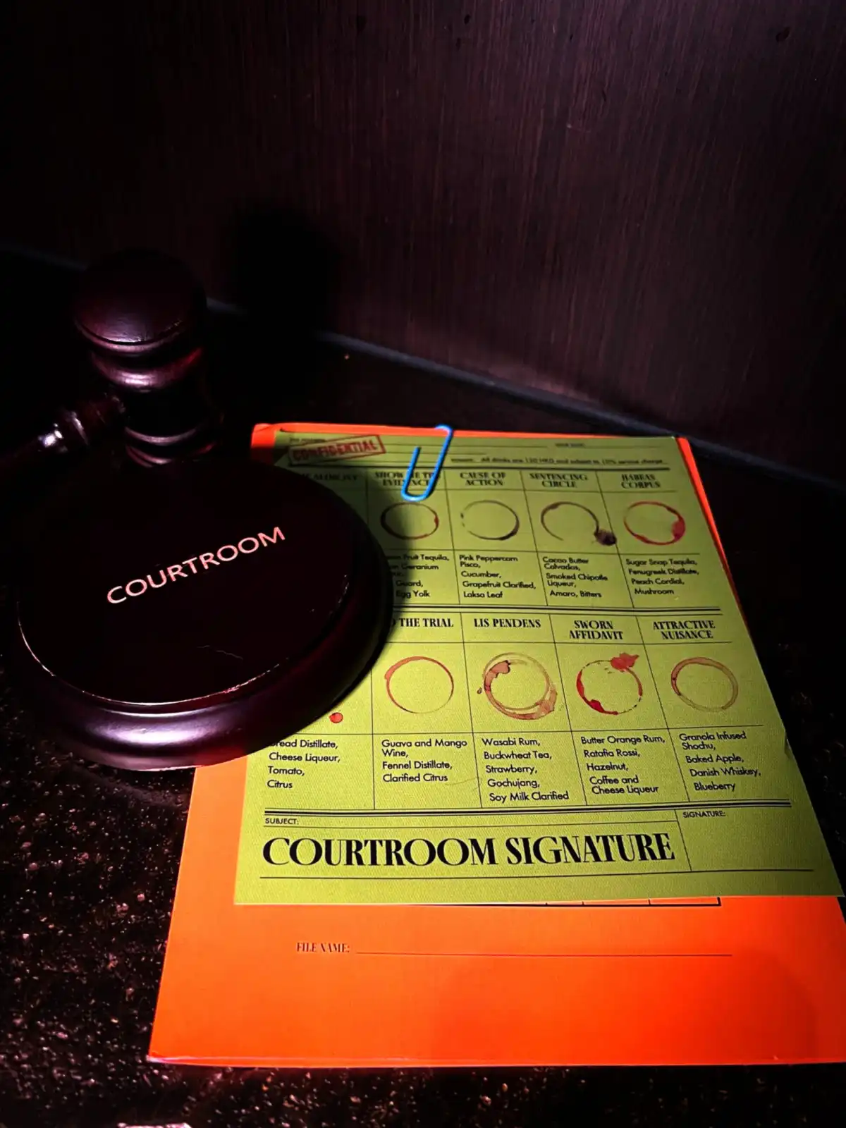 COURTROOM บาร์ฮ่องกง 2025