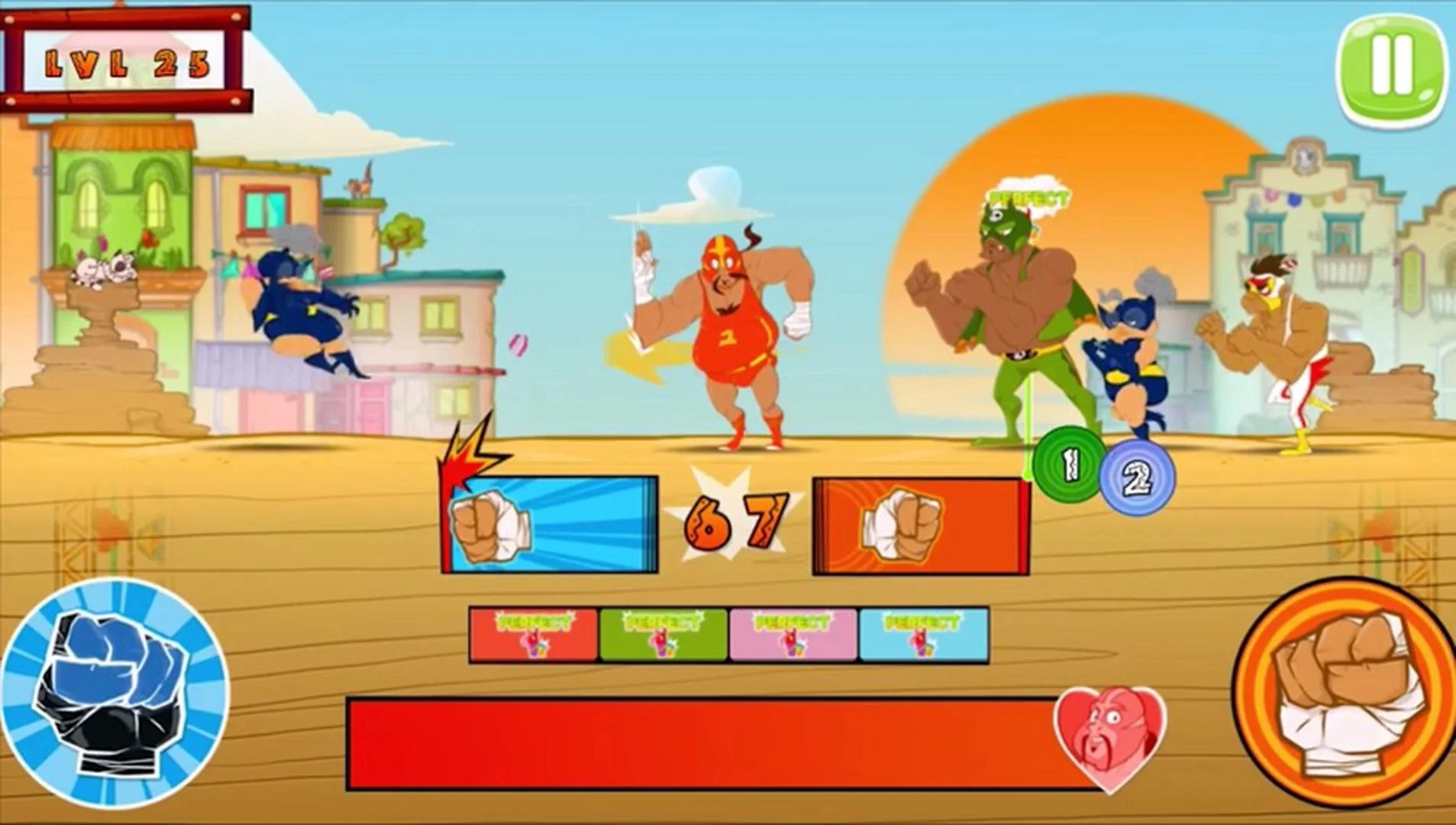 Super Wrestlers: Slaps' Fury screenshot 1