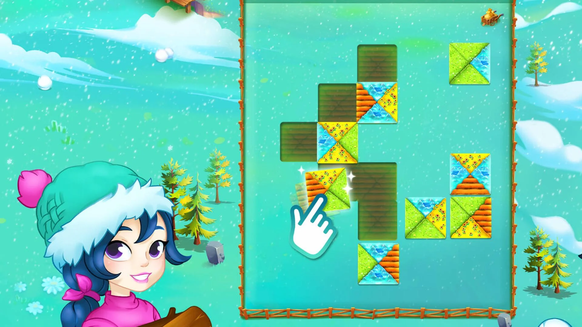 Happy Farm: field's puzzle screenshot 2