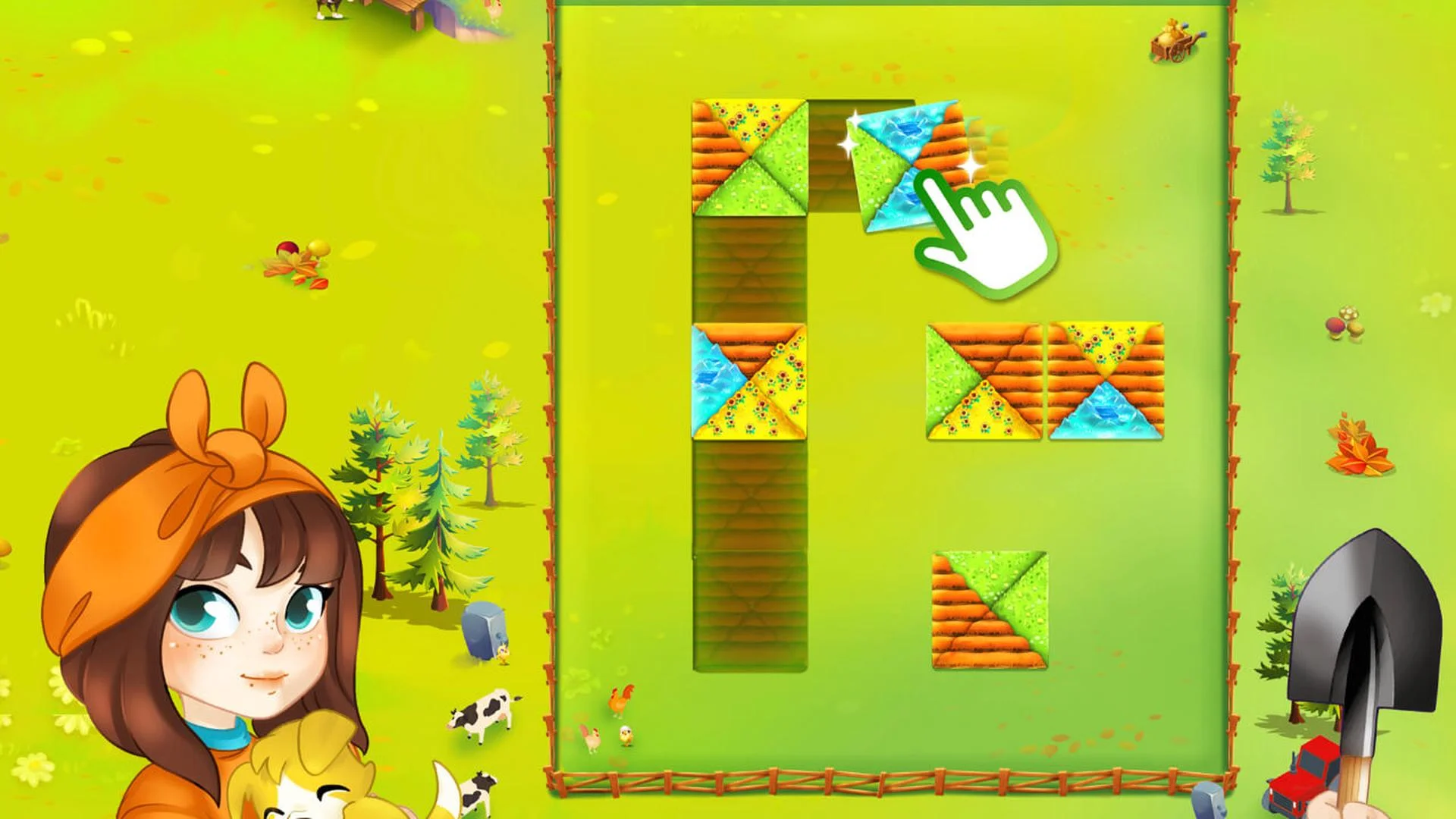 Happy Farm: field's puzzle screenshot 3