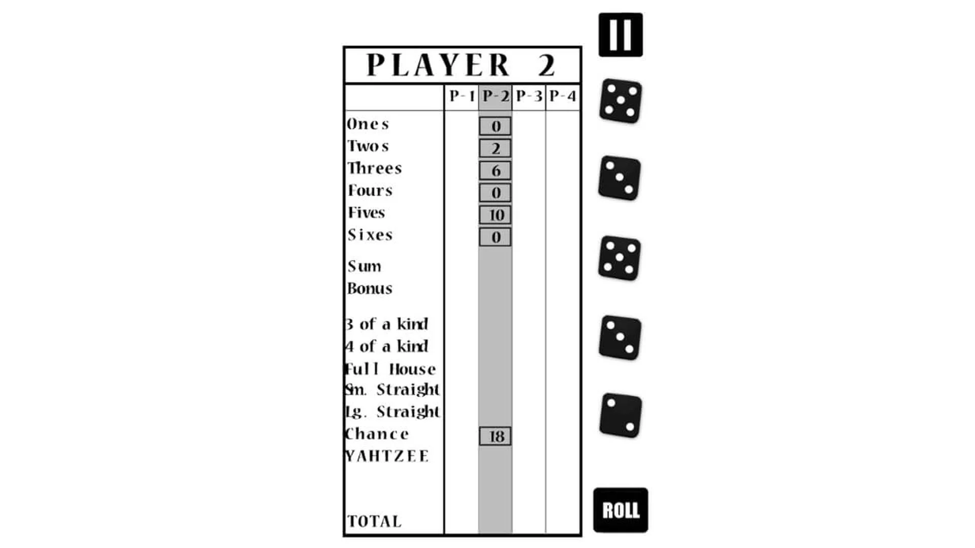 Yatzy Yahtzee Yams Classic Edition screenshot 1