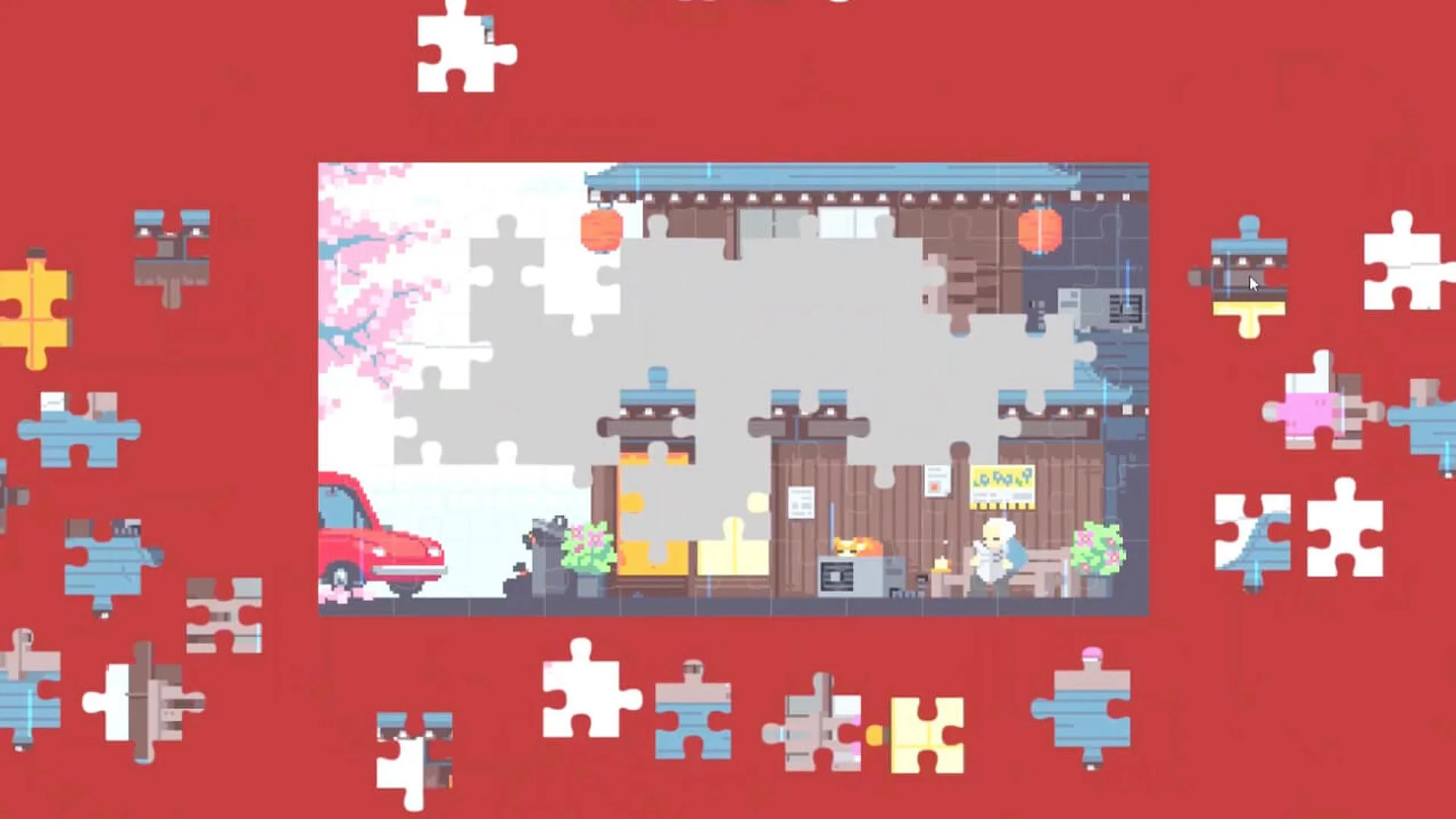 Daylife in Japan - Pixel Art Jigsaw Puzzle screenshot 1