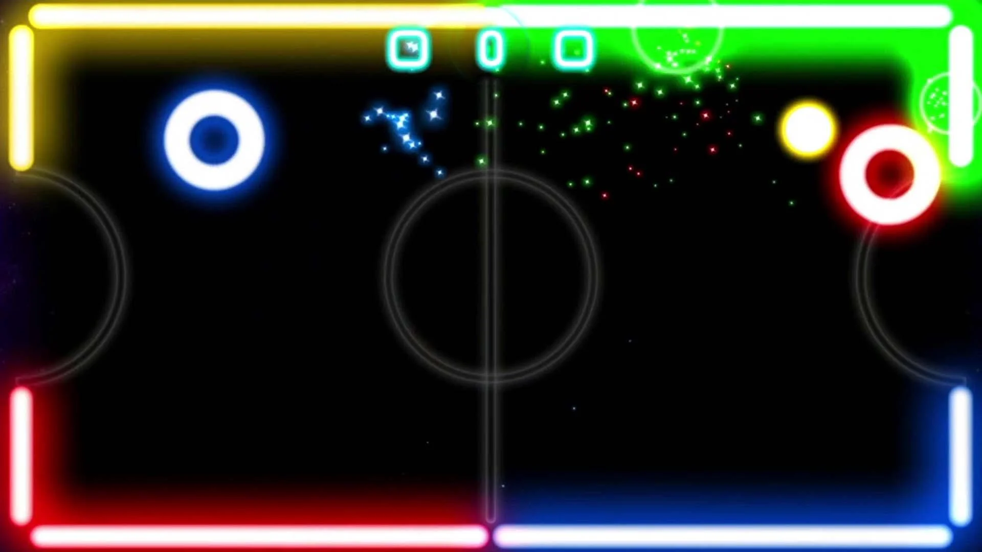 Air Hockey Glow screenshot 1