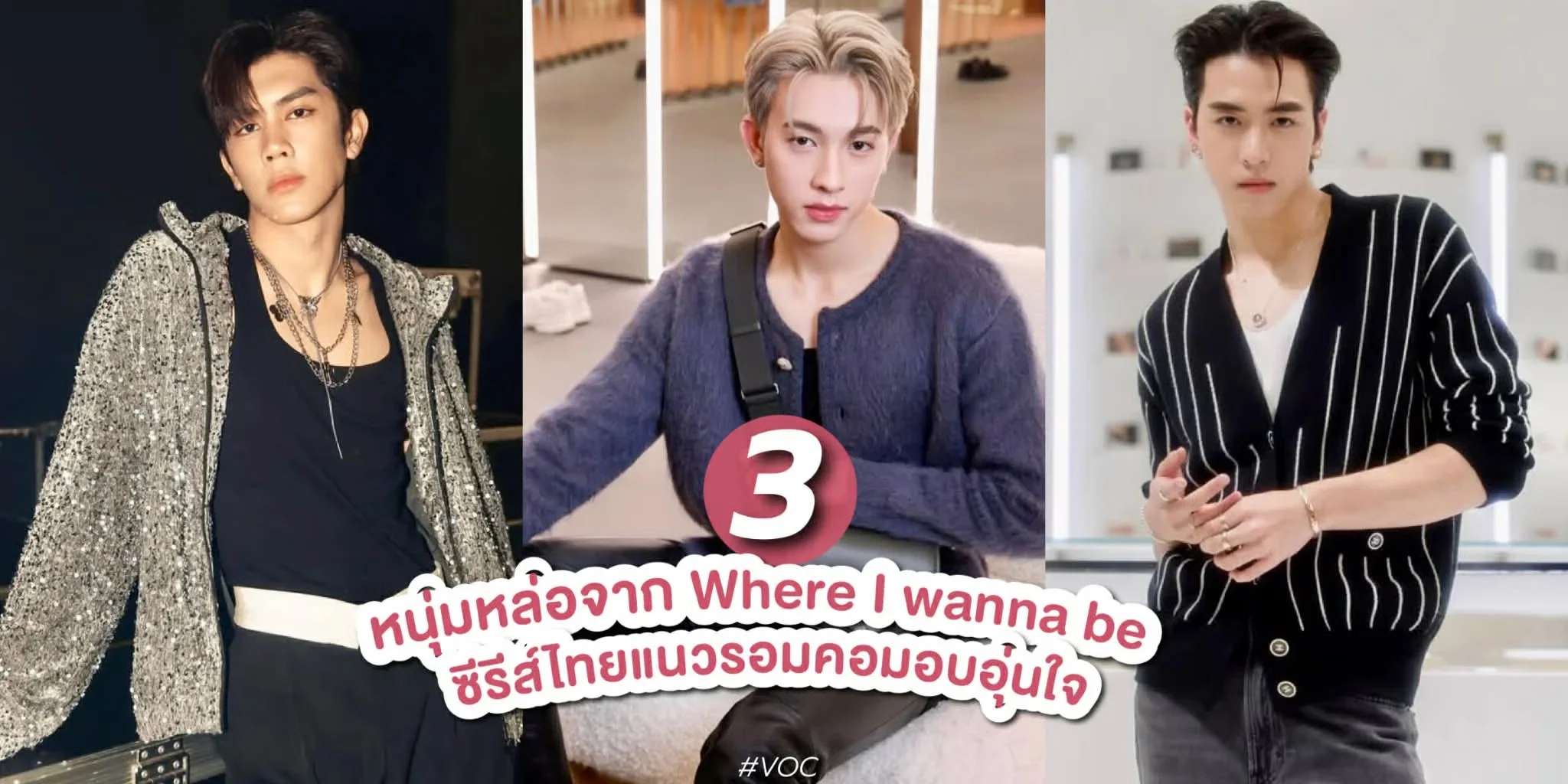 เปิดวาร์ป 3 หนุ่มหล่อจาก Where I Wanna Be ที่ที่มีเธอ #VOC