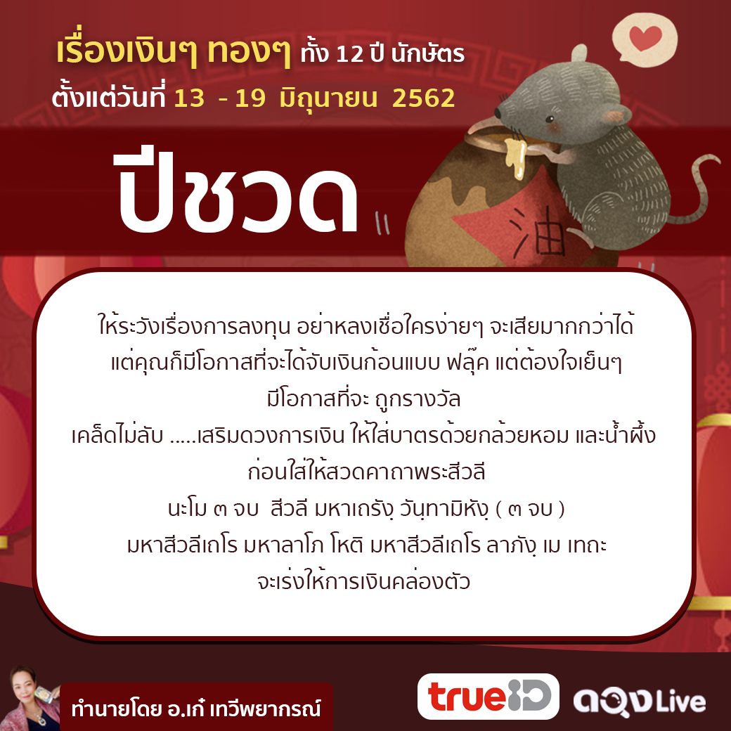 ดูดวงการเงิน เรื่องเงินๆ ทองๆ ทั้ง 12 ปีนักษัตร เจาะดวงกา... ดูดวงการเงิน เรื่องเงินๆ ทองๆ ทั้ง 12 ปีนักษัตร เจาะดวงกา...