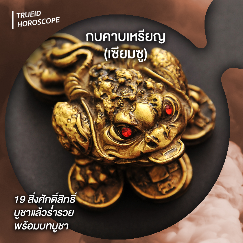 บูชา บูชาแล้วรวย สิ่งศักดิ์สิทธ์ วัตถุมงคล ร่ำรวย กบคาบเหรียญ