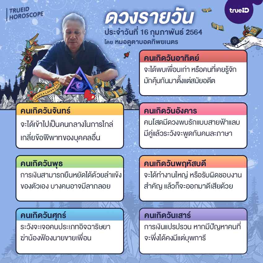 ดวงรายวัน ดวงวันนี้ หมอดูตาบอด