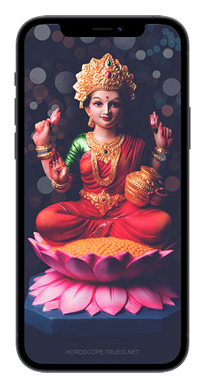 วอลเปเปอร์เสริมดวง ภาพพระแม่ลักษมี เสริมดวงความรักและการเงิน