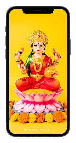 วอลเปเปอร์เสริมดวง ภาพพระแม่ลักษมี เสริมดวงความรักและการเงิน