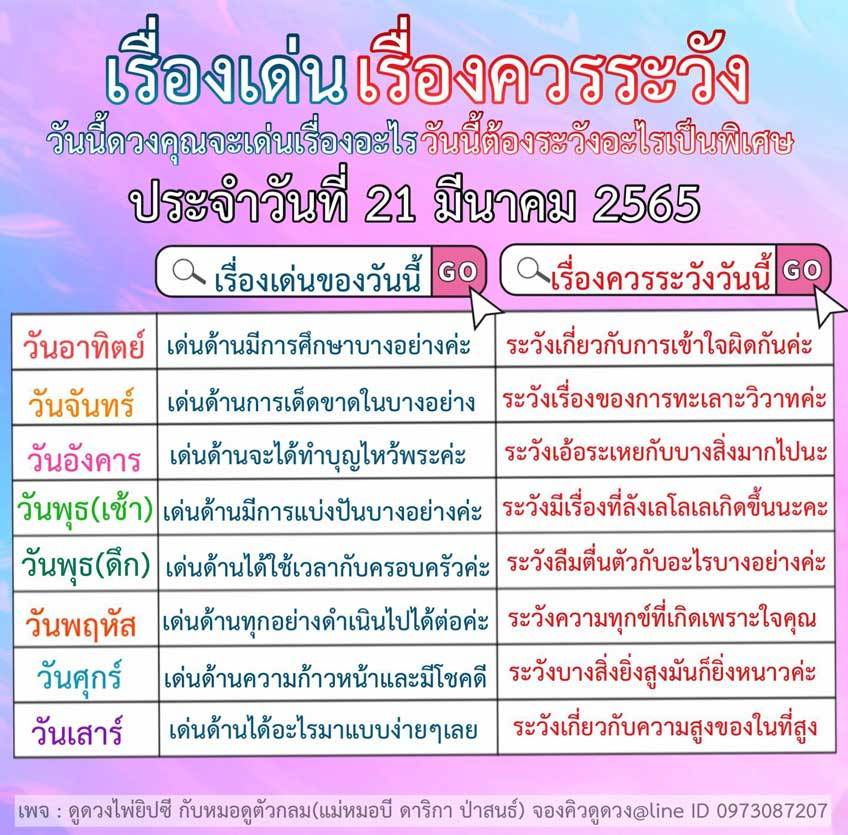 ดูดวง ดวงรายวัน ดวงวันนี้