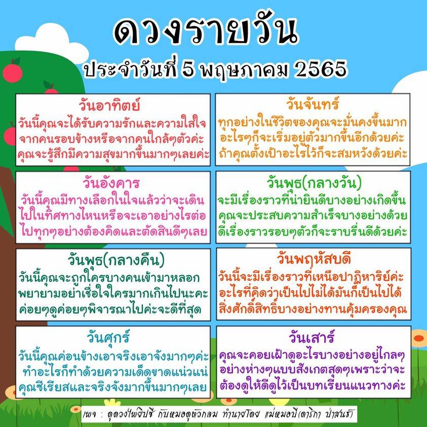 ดูดวง ดวงรายวัน ดวงวันนี้