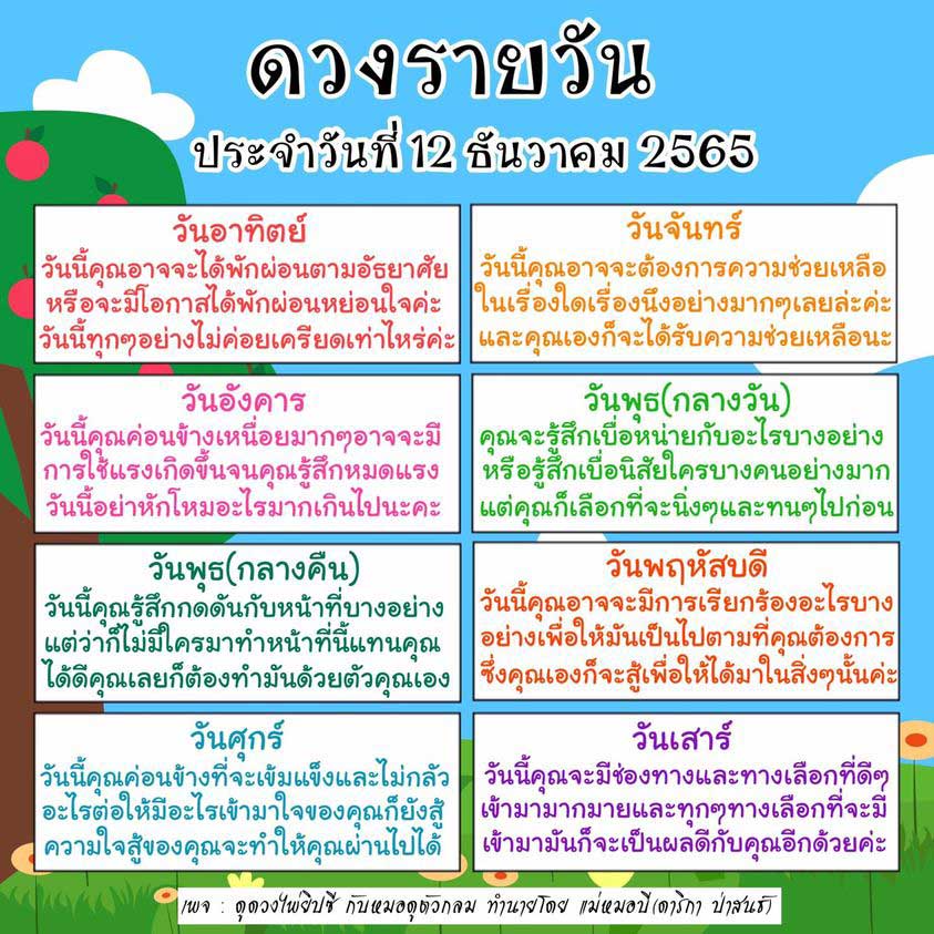 ดูดวง ดวงรายวัน ดวงวันนี้