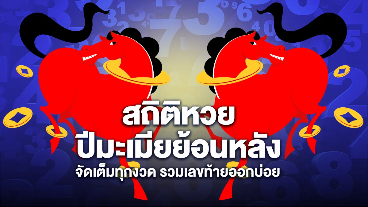 สถิติหวยปีมะเมียย้อนหลัง จัดเต็มทุกงวด รวมเลขท้ายออกบ่อย  เลขไหนมาแรงในปีม้า
