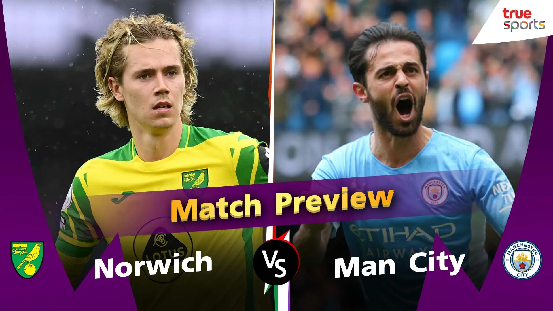 พรีเมียร์ลีก พรีวิวก่อนแข่ง สัปดาห์ที่25 | Norwich vs Man City