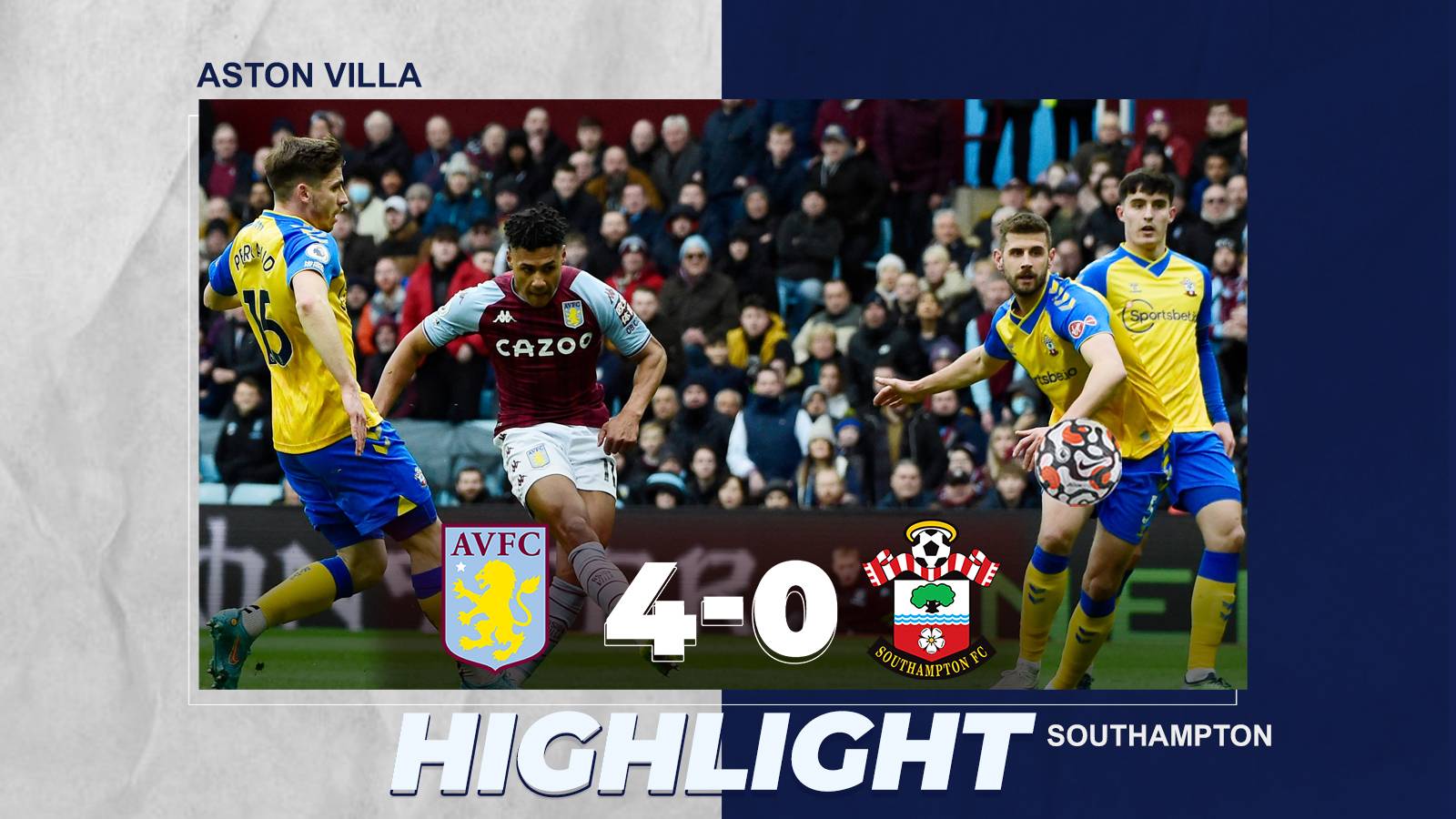 ទស្សនា Aston Villa 4-0 Southampton| EPL Highlight Week 28 ដោយសេរី | TrueID