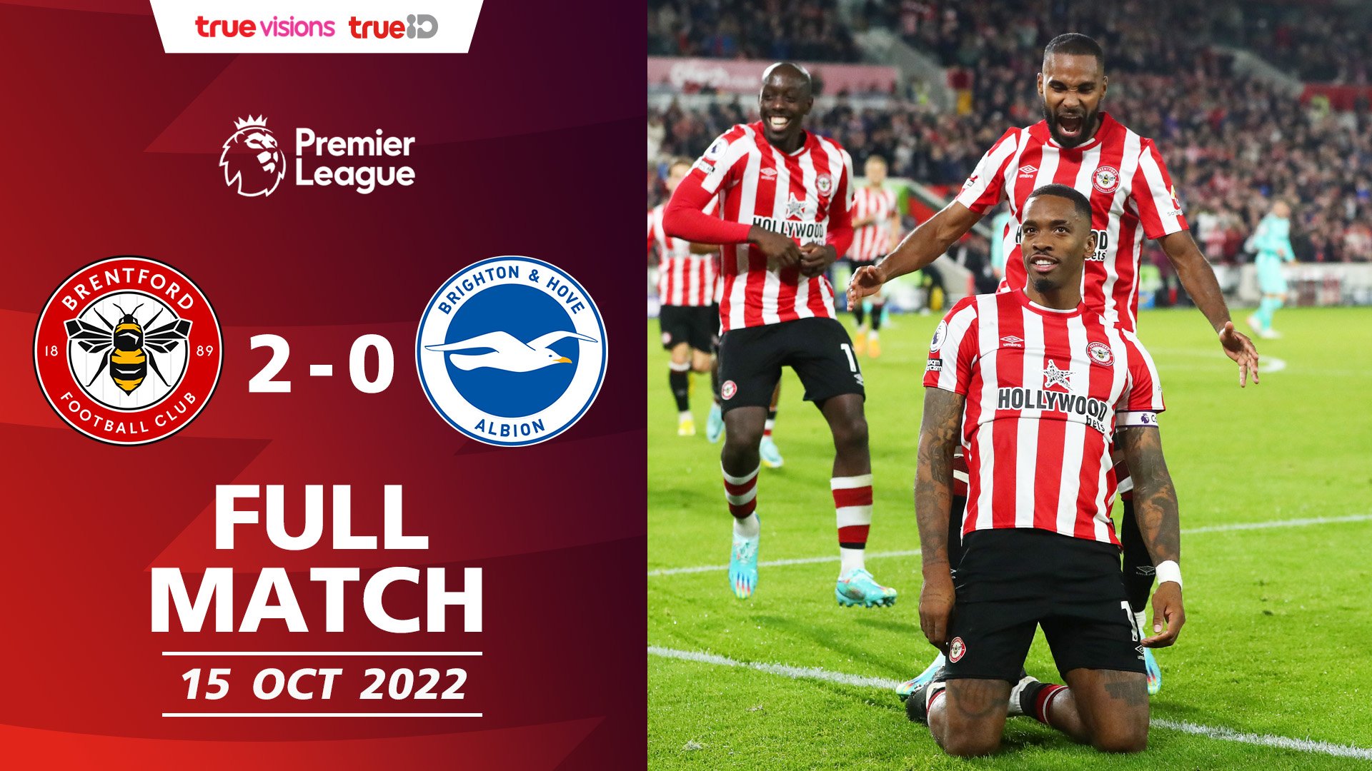 Brentford vs Brighton EPL 2022/23 Full Match Watch Movies Online