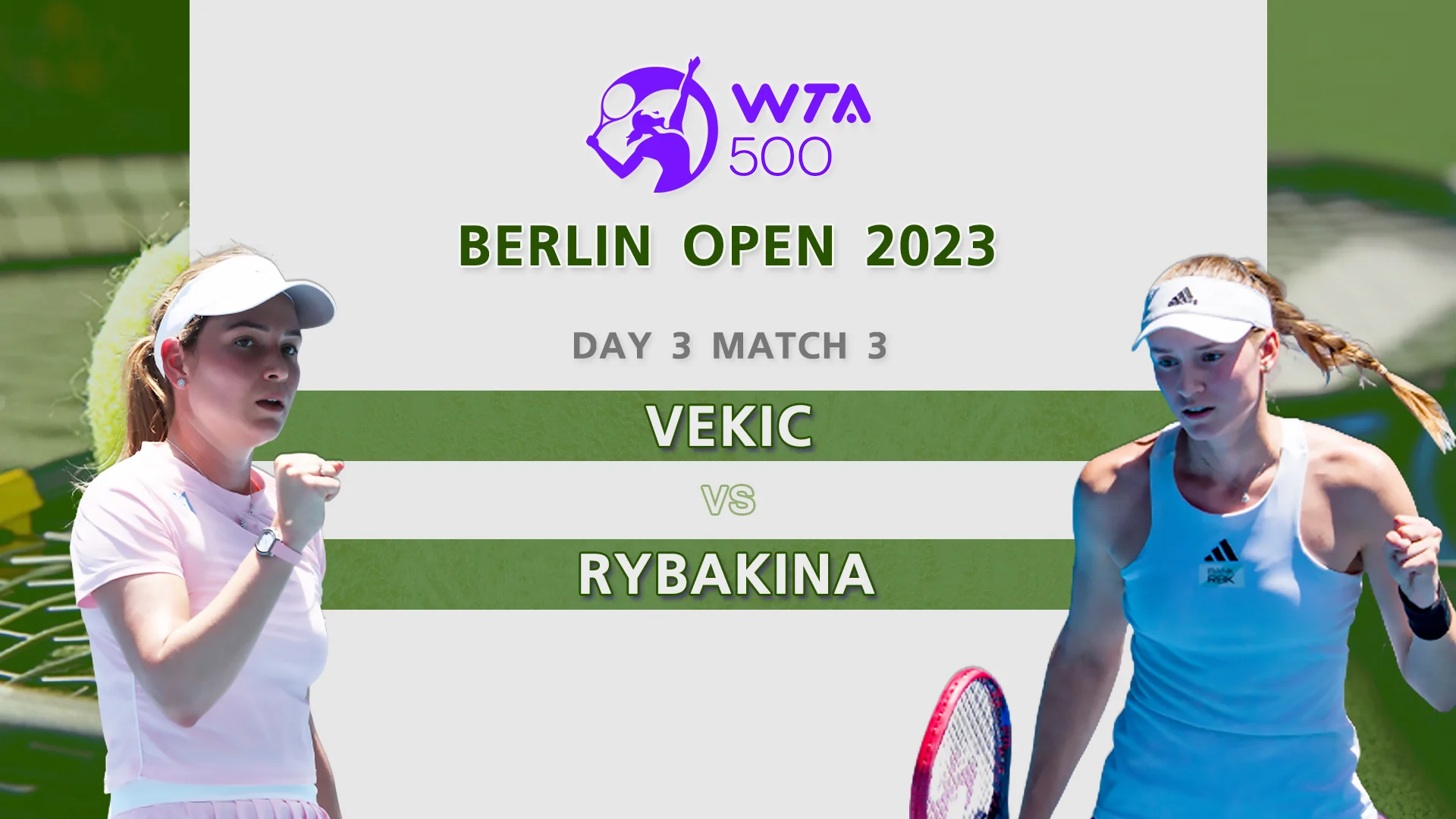 Rybakina surpreendida por Vekic no WTA 500 de Berlim