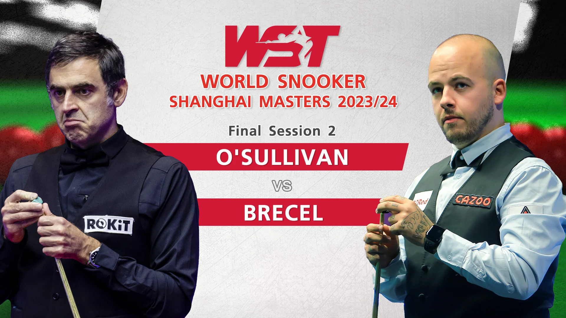 Osullivan VS Brecel Final Session2 World Snooker Shanghai Masters 2023/24 
