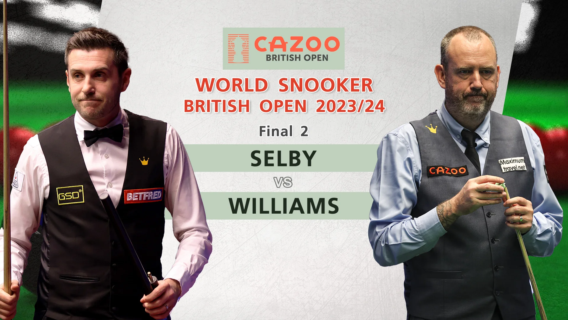 Selby VS Williams Final2 World Snooker