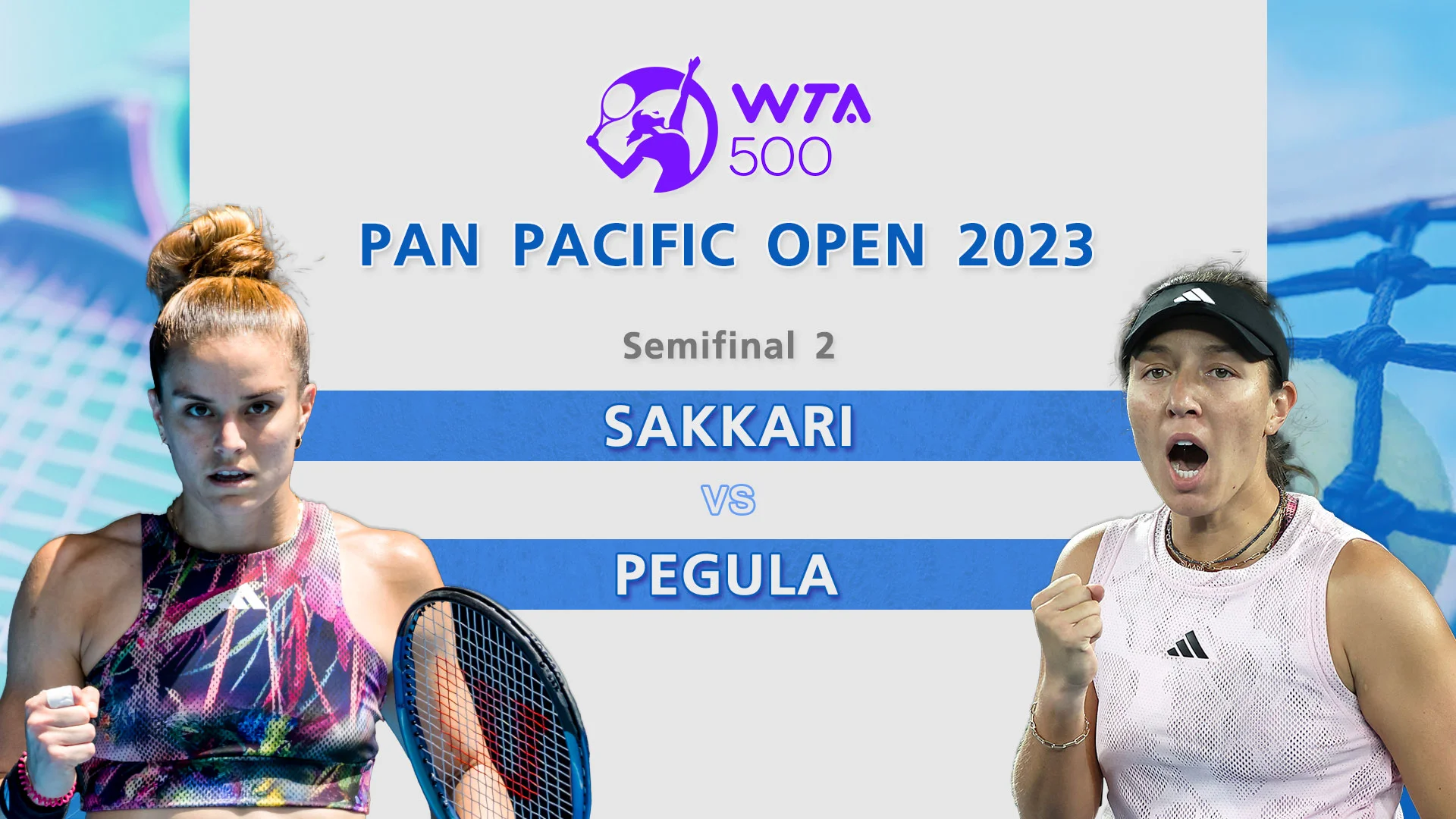 Sakkari VS Pegula SF2 : WTA 500 Pan Pacific Open 2023 - ดูหนังออนไลน์