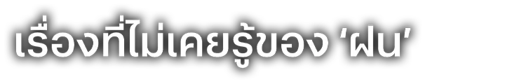 เรื่องที่ไม่เคยรู้ของ ‘ฝน’