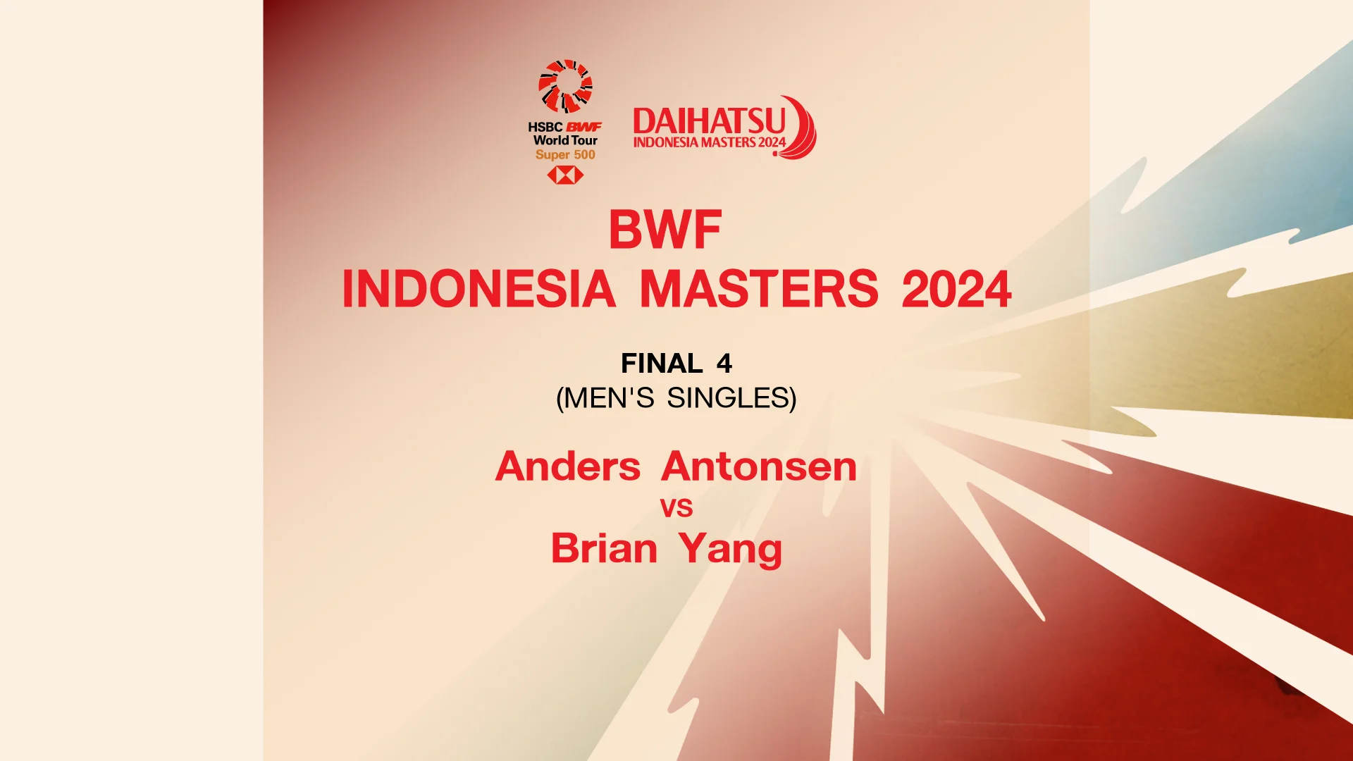 Antonsen VS Yang (Final MS) BWF Indonesia Masters 2024 ดูหนังออนไลน์