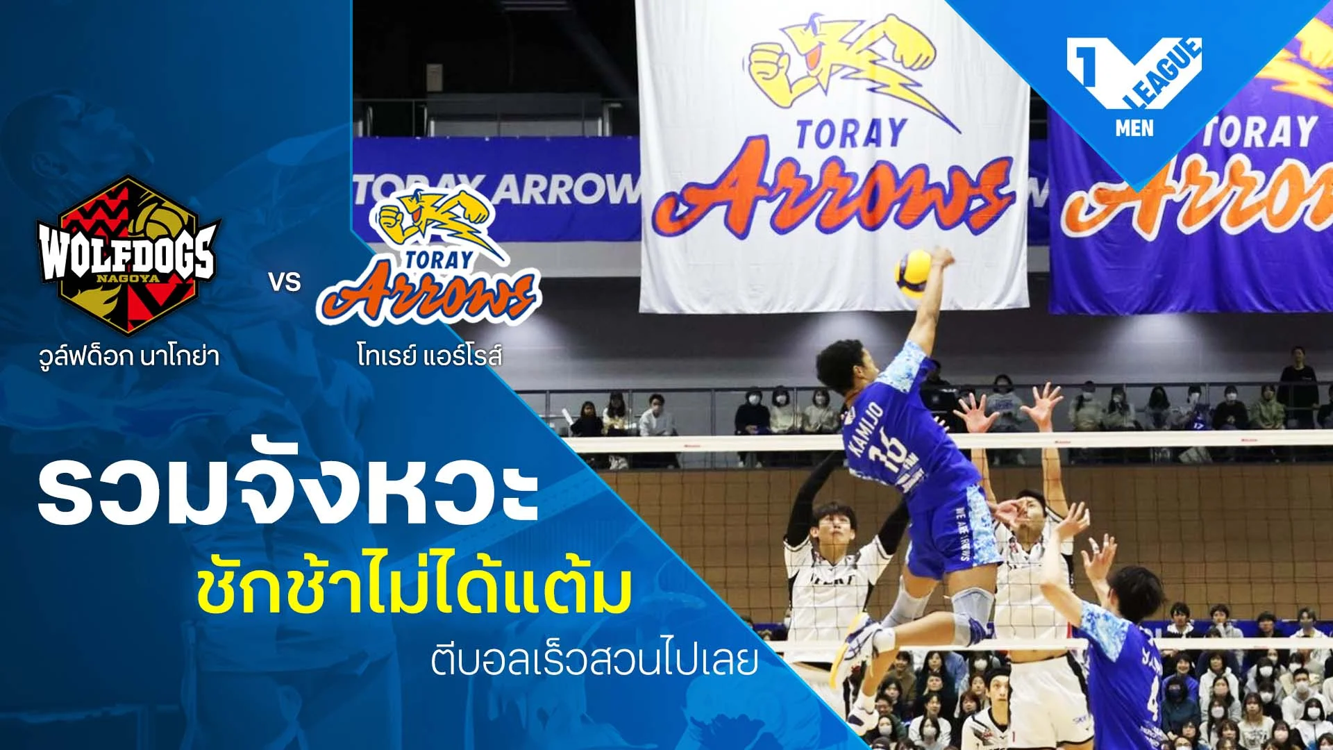 รวมจังหวะ ชักช้าไม่ได้แต้ม ตีบอลเร็วสวนไปเลย นาโกย่า วูลฟ์ด็อก VS โทเรย์ แอร์โรส์
