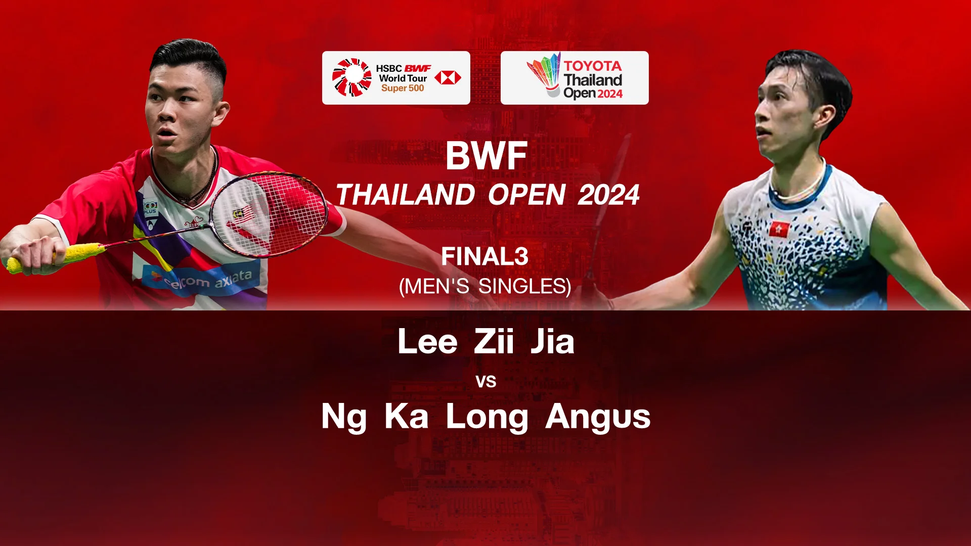 Lee Z.J. VS Angus (Final MS) BWF Thailand Open 2024