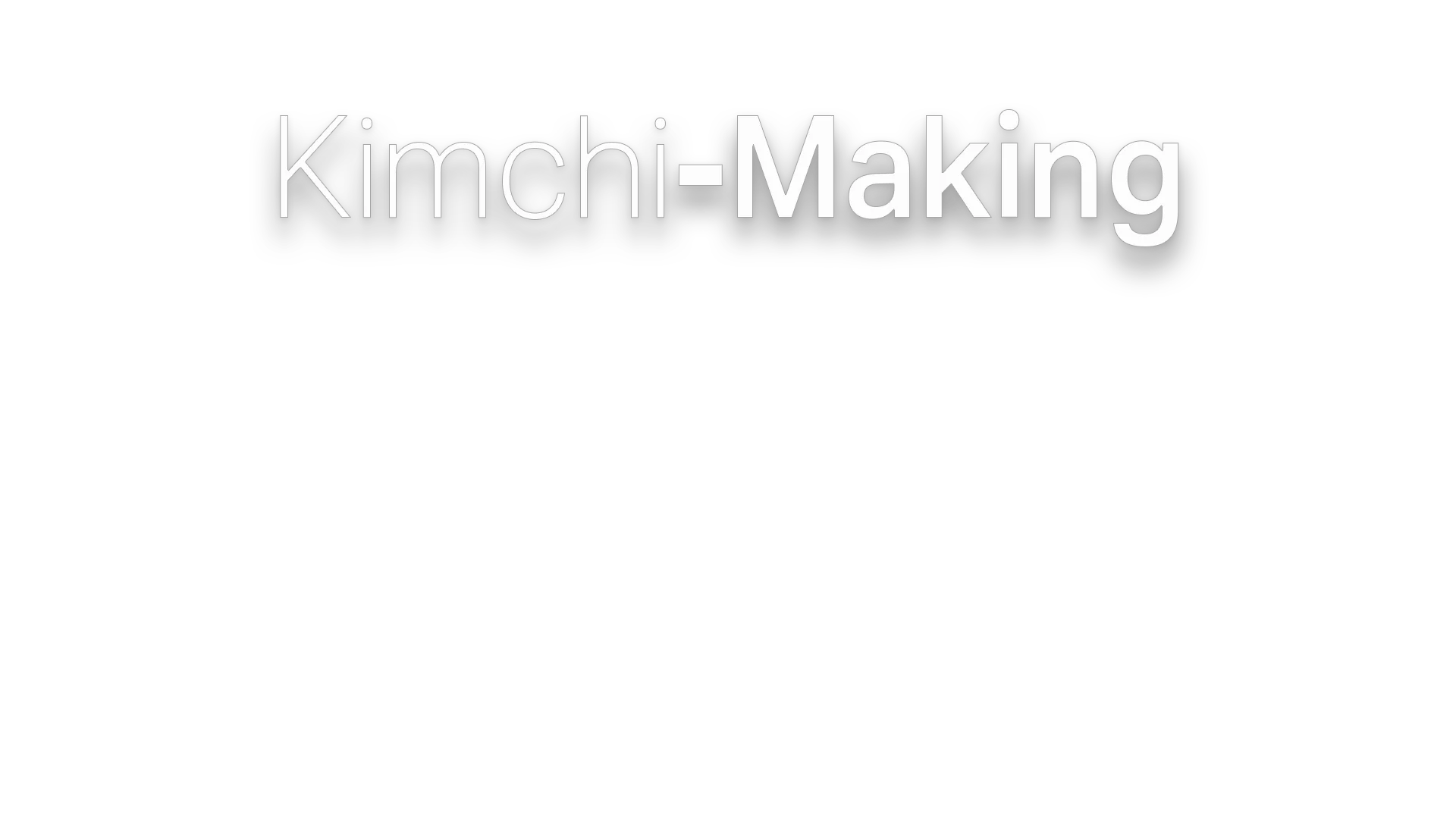 Kimchi-Making