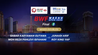 Gutama/Isfahani vs Arif/Yap (Final MD) : BWF Macau Open 2025