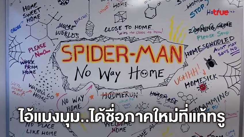 เลิกแกงคนทั้งโลก! ไอ้แมงมุม 3 ได้ชื่อเรียกแล้วว่า "Spider-Man: No Way Home"