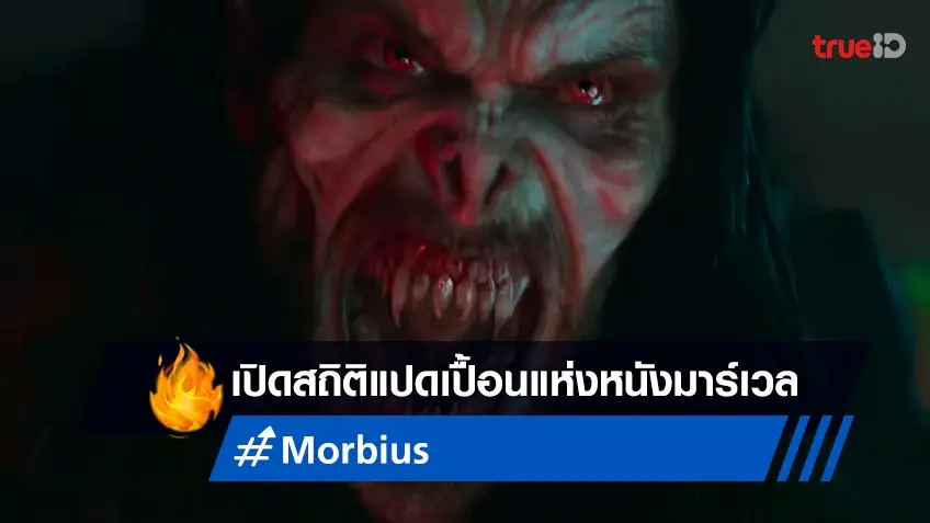 เปิดสถิติบนบ็อกซ์ออฟฟิศของ "Morbius" ฝันร้ายหนังมาร์เวลเรื่องล่าสุด