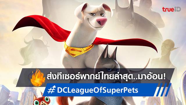 เหล่าคู่หูสี่ขา "DC League of Super-Pets" ส่งทีเซอร์พากย์ไทยมาอ้อนฉาย 4 สิงหานี้