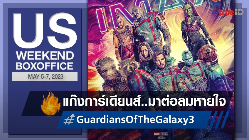 [US Boxoffice] "Guardians of the Galaxy 3" เปิดตัวแบบ..ต่อลมหายใจให้มาร์เวล
