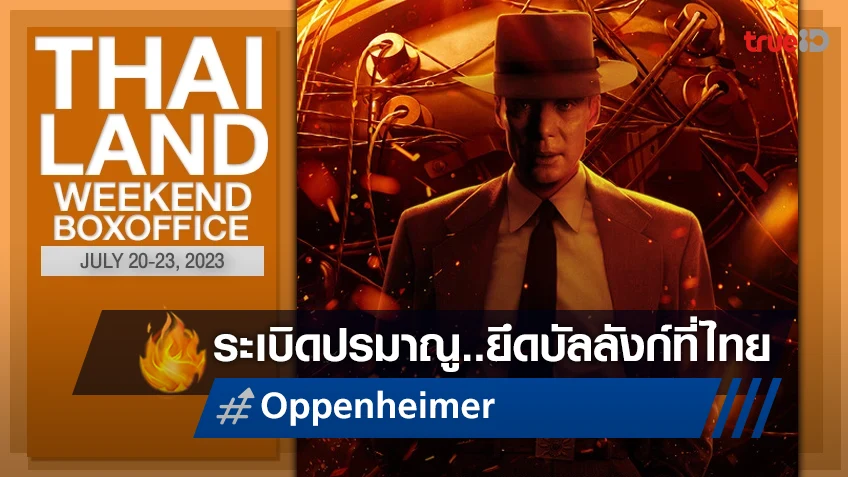 [Thailand Boxoffice] "Oppenheimer" เบียด "Barbie" คว้าแชมป์หนังในไทย