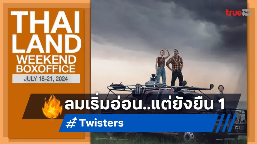 [Thailand Boxoffice] กำลังแรงลมอ่อนลง แต่ "Twisters" ยังคงพัดอยู่ที่หนึ่ง