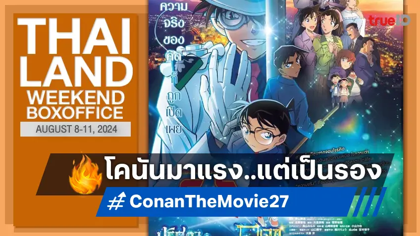 [Thailand Boxoffice] มานะสู้ไม่ไหว โคนันมาแรง แต่ท่านศาสดามาร์เวลยังยืนหนึ่ง!