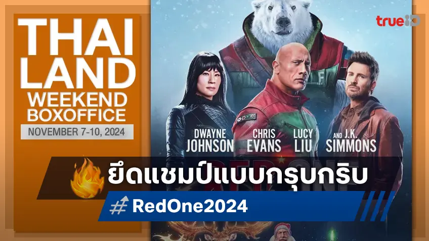 [Thailand Boxoffice] แท็กทีมพิทักษ์ซานต้ามาวิน "Red One" ยืนหนึ่งแบบกรุบกริบ
